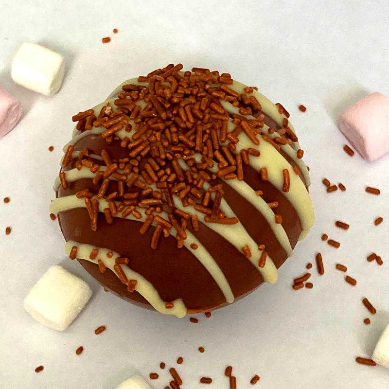 Milk Chocolate Bombe with Chocolate Sprinkles - Chocolate Bombes,Milk Chocolate