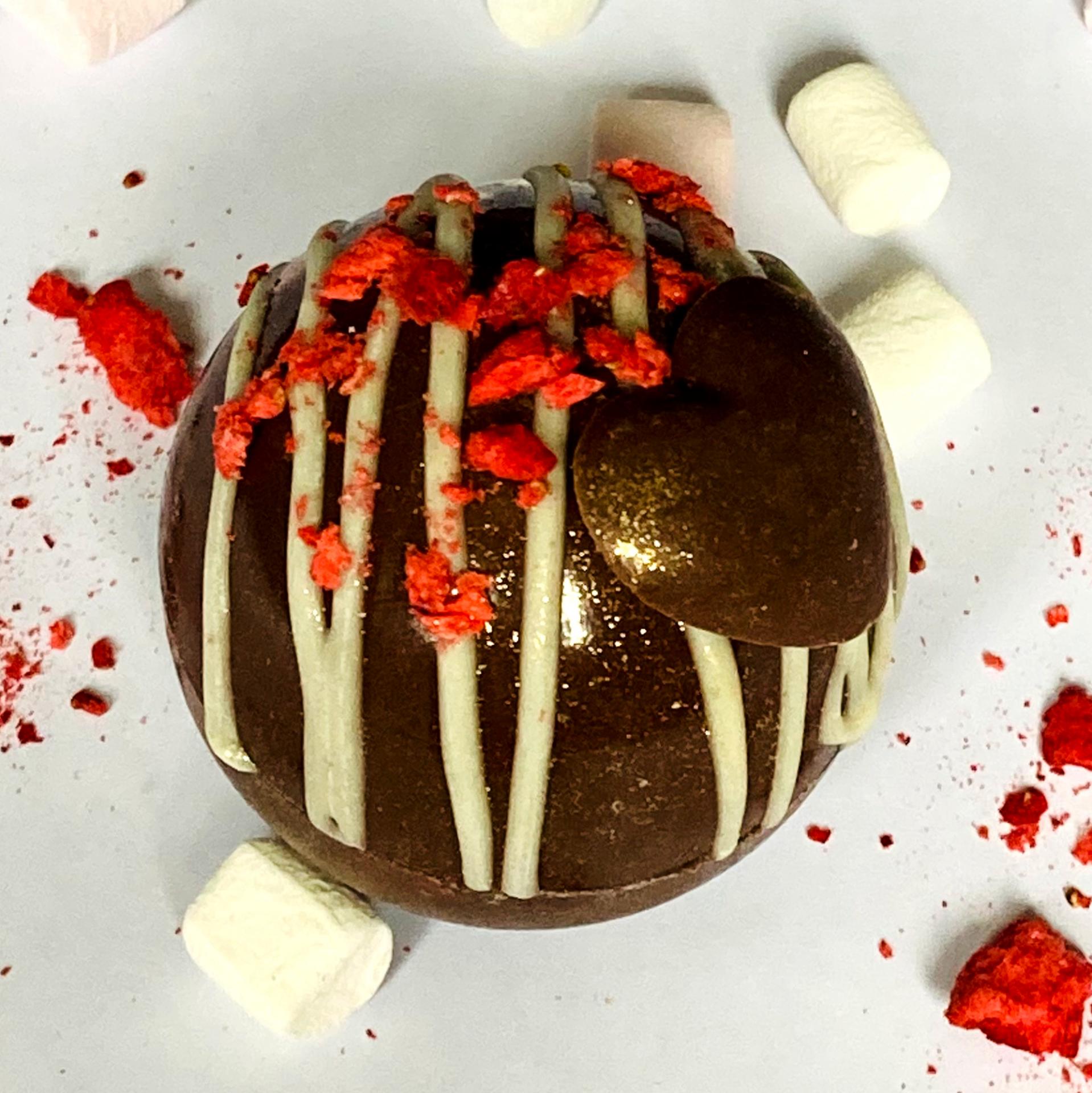 Milk Chocolate Heart Bombe - Chocolate Bombes,Milk Chocolate